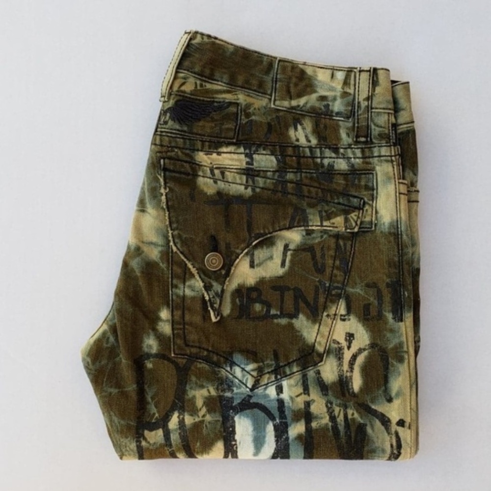 NEW Robins Jeans Slim Straight GRAFFITI JEAN - Picture 2 of 7